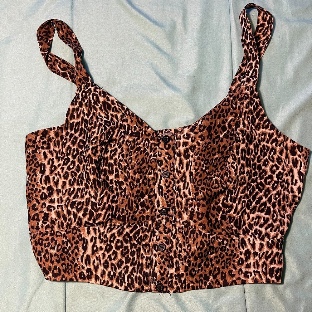 Leopard Print crop top